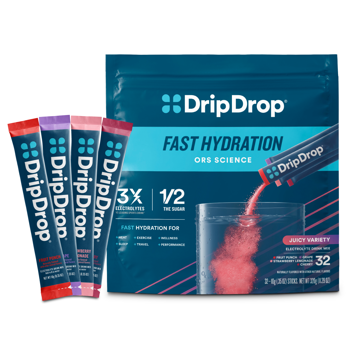 dripdrop-juicy-variety-pack-electrolyte-powder-8-oz-sticks-32-count-r9 Juicy_Variety_-_32ct_-_Transparent.png